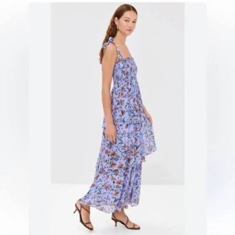 Hill House Home "Elise" Nap Dress, XS, Thistle, Fleur Chintz, Pre-Owned--Excelle